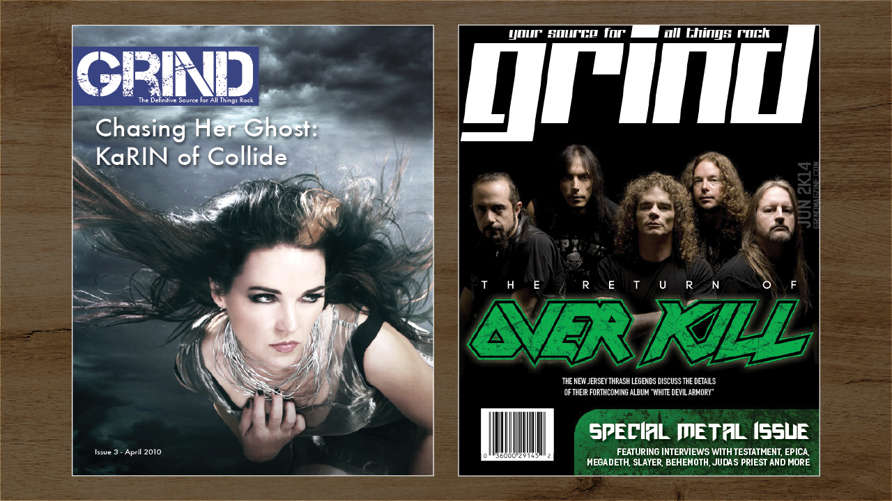 GRIND Rock Magazine [Fictional] Covers III (Original v. Updated Concept)