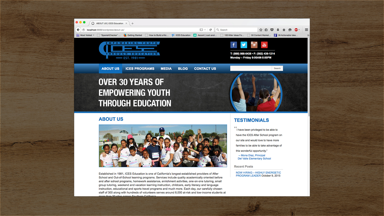 ICES Education 2015-2016 Website II